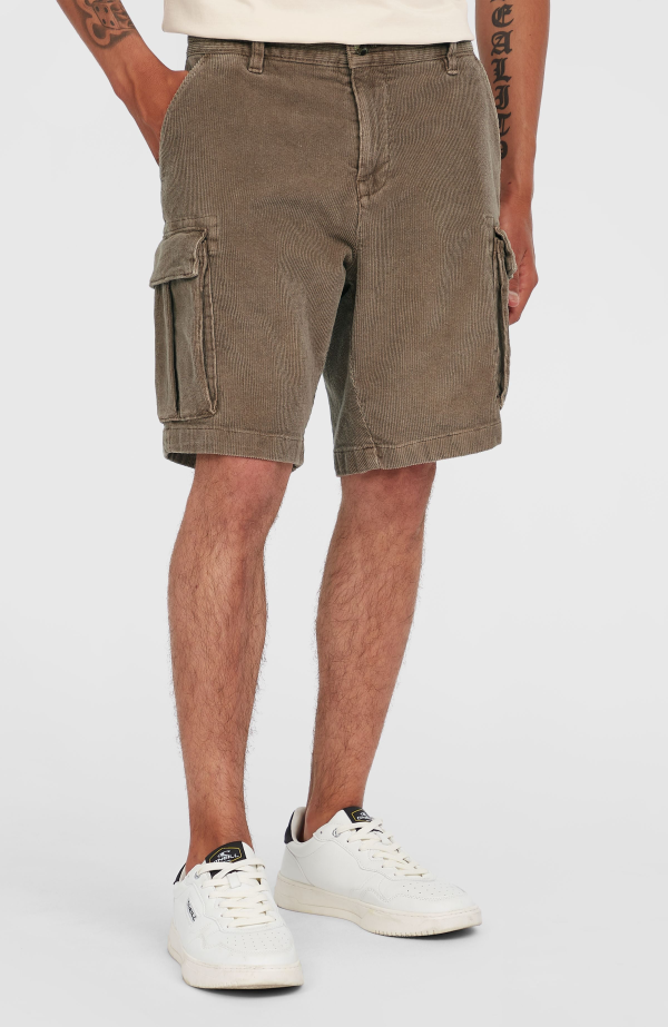d87b9943-86b4-4b68-8552-684803c24ea7 O'Neill O'riginals Cord Cargo Shorts - Pure Cashmere